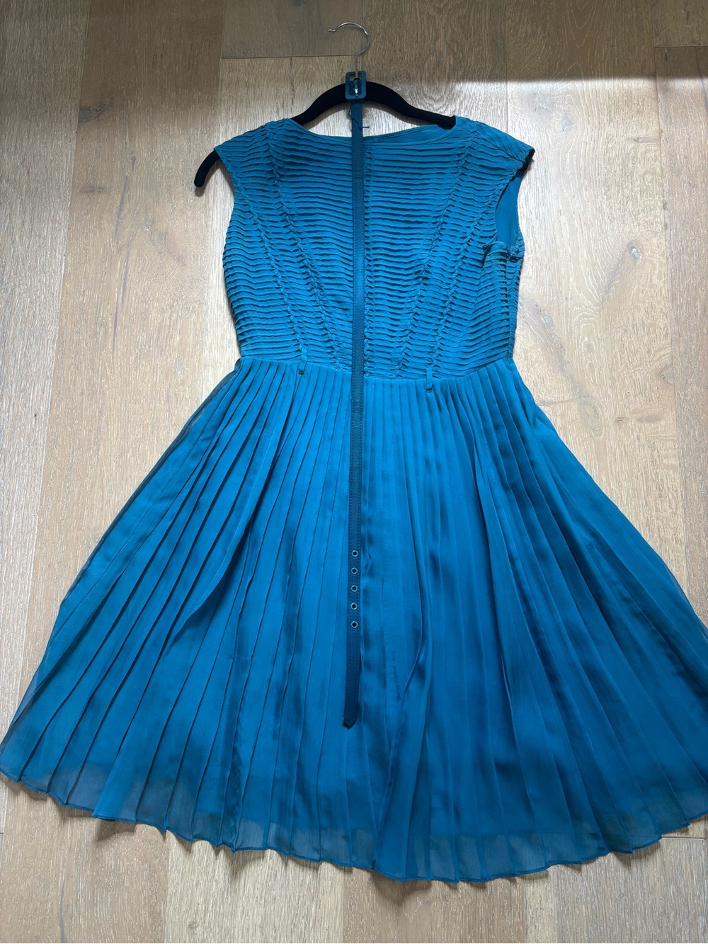 Catherine Malandrino blue silk dress 0